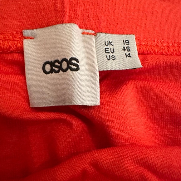 ASOS 🍊 Orange Midi Skirt - Picture 3 of 4